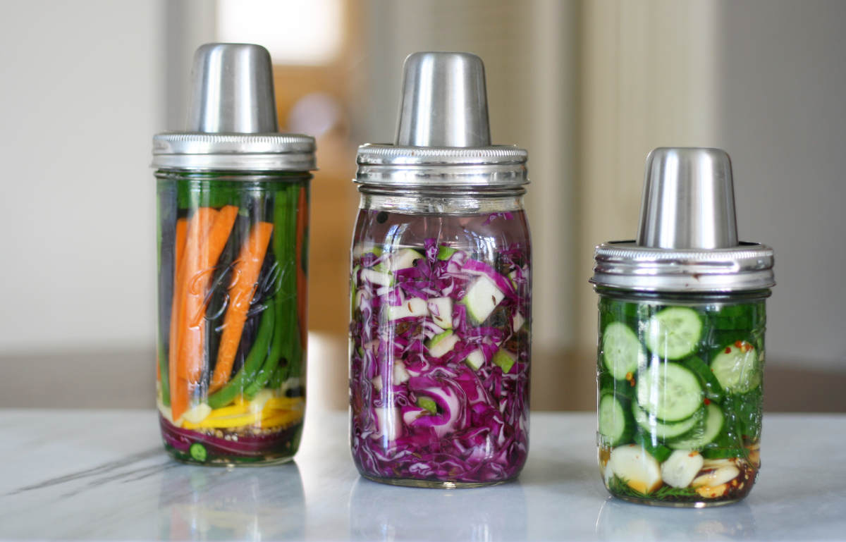 Lacto-fermented vegetables: Vegan Pickles